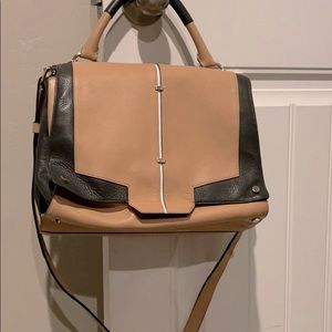 Faux Leather double sided crossbody bag